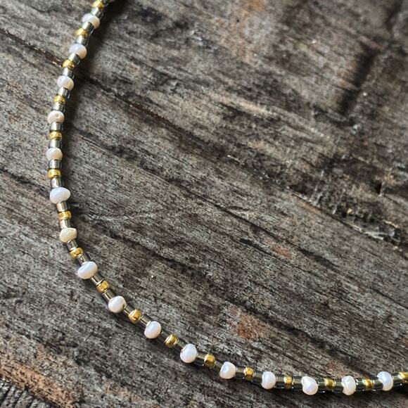NEW Freshwater Pearl & Gold Anklet - Picture 8 of 11